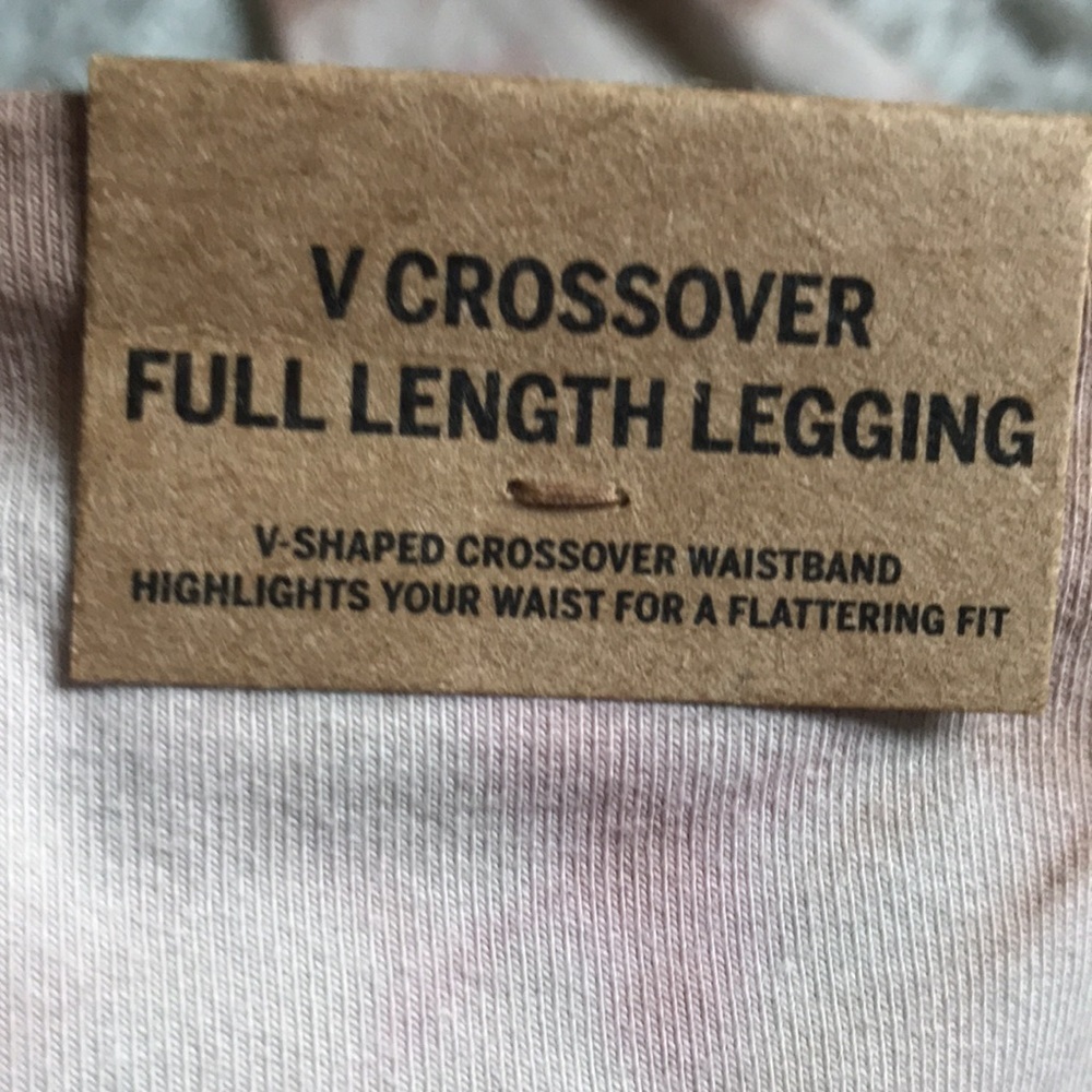 PINK ACTIVE CROSSOVER YOGA PANTS LEGGINGS - Picture 9 of 10